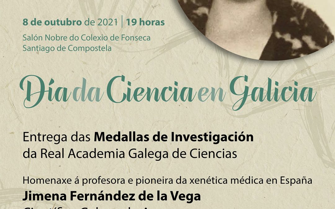 O Día da Ciencia en Galicia celébrase mañá venres, 8 de outubro, cun acto central no Salón Nobre de Fonseca de Santiago dedicado á figura de Jimena Fernández de la Vega