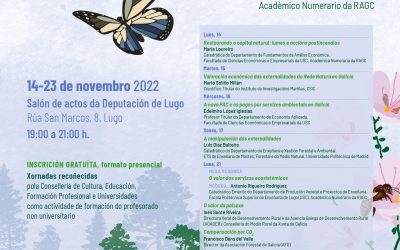 A RAGC e a Deputación de Lugo organizan unha serie de xornadas sobre a importancia do capital natural como nova base da economía